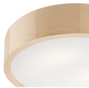 Svjetlo smeđa stropna svjetiljka sa staklenim sjenilom ø 37 cm Eveline – LAMKUR