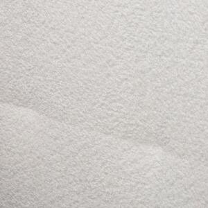 Bijela kutna garnitura od bouclé tkanine (s desnim kutom) Ariella – Ropez