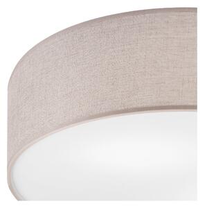 Svijetlo siva stropna svjetiljka s tekstilnim sjenilom ø 45 cm Vivian – LAMKUR