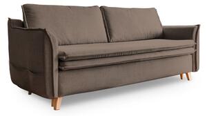 Svjetlo smeđa sklopiva sofa 225 cm Charming Charlie – Miuform