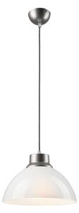 Bijela viseća svjetiljka sa staklenim sjenilom ø 30 cm Vera – LAMKUR