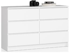 Komoda Keanu K120 6SZ (bijela)
