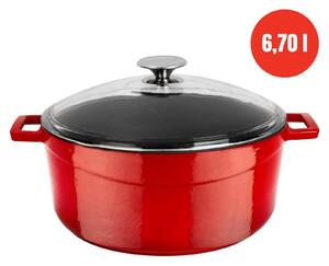 Lava Glaze okrugli Dutch oven sa staklenim poklopcem