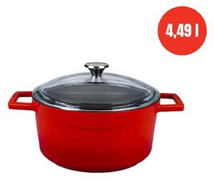 Lava Glaze okrugli Dutch oven sa staklenim poklopcem