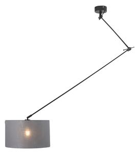Viseća svjetiljka crna s nijansom 35 cm tamno siva podesiva - Blitz I