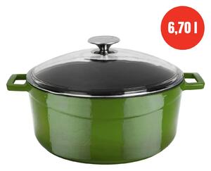 Lava Glaze okrugli Dutch oven sa staklenim poklopcem