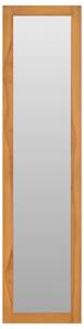 VidaXL Zidno ogledalo s policama 30 x 30 x 120 cm od masivne tikovine