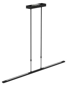 Steinhauer Zelena LED viseća svjetiljka, crna, dužina 122cm, metal, CCT, prigušiva, Crno, Dnevni boravak/blagovaonica, Metal