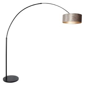 Steinhauer Arc podna svjetiljka Sparkled Light crna/srebrna, Crno, Dnevni boravak/blagovaonica, Metal