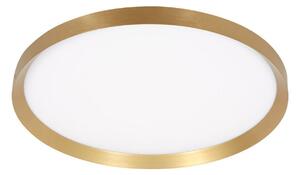 Steinhauer Flady LED stropna svjetiljka, zlatne boje, Ø 50 cm direktno/indirektno, prigušiva, Zlato / mjed, Dnevni boravak/blagovaonica, Metal