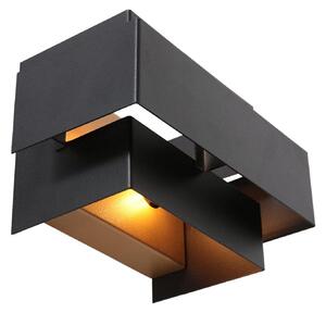 Steinhauer LED zidna svjetiljka Muro 3368, crna, gore/dolje, G9, 2700 K, prigušiva, Crno, Dnevni boravak/blagovaonica, Metal, Zidna utičnica iznad/dolje