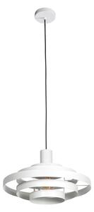 Steinhauer Halo Cirque viseća svjetiljka, bijela, metalna, Ø 50 cm, E27, prigušiva, Bijela, Dnevni boravak/blagovaonica, Metal