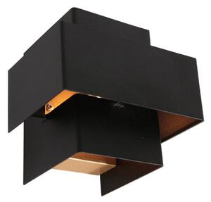 Steinhauer LED zidna svjetiljka Muro 3367, crna, gore/dolje, G9, 2700 K, prigušiva, Crno, Dnevni boravak/blagovaonica, Metal, Zidna utičnica iznad/dolje