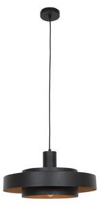 Steinhauer Viseća svjetiljka Flinter, crna, metalna, Ø 50 cm, E27, prigušiva, Crno, Dnevni boravak/blagovaonica, Metal