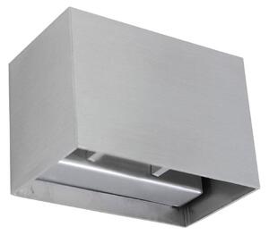 Steinhauer LED zidna svjetiljka Muro 3365, čelično siva, kvadratna, G9, 2700 K, prigušiva, Metalik, Dnevni boravak/blagovaonica, Metal, Zidna utičnica iznad/dolje