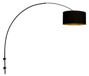 Steinhauer Zidna lampa Sparkled Light, crna/crno-zlatna, projekcija 175 mm, prigušiva, Crno, Dnevni boravak/blagovaonica, Metal