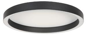 Steinhauer Ringlux LED stropna svjetiljka, crna, Ø 40 cm, metalna, 2700 K, prigušiva, Crno, Dnevni boravak/blagovaonica, Metal