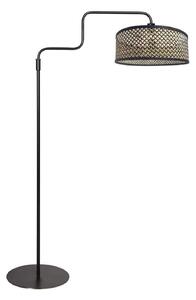 Steinhauer Bloeba podna lampa, crno/tamno drvo, visina 165 cm, drvo, Crno, Dnevni boravak/blagovaonica, Metal