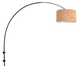 Steinhauer Zidna lampa Sparkled Light, crno/smeđa, visina 240 cm, pluto, prigušiva, Smeđa / hrđa, Dnevni boravak/blagovaonica, Ostalo