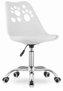 Uredska stolica bijela u skandinavskom stilu PAW Basic