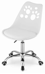 Uredska stolica bijela u skandinavskom stilu PAW Basic