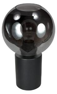 Steinhauer Stolna lampa Bloeba, crna/dimno siva, Ø 17 cm, staklena kugla, Sivo, Dnevni boravak/blagovaonica, Staklo