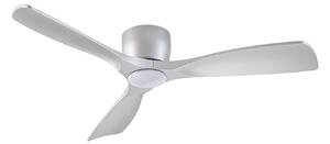 Moneno Smart LED stropni ventilator, srebrni, DC, prigušiv, CCT - Lucande Lucande, Moneno, prigušiv, Metalik, Dnevna soba, Metal, Moderan