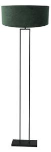 Steinhauer Podna lampa Stang, crni/zeleni velur, visina 160 cm, E27, Crno, Dnevni boravak/blagovaonica, Metal