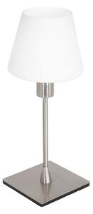 Steinhauer Ancilla stolna lampa, čelik, visina 33 cm, metal, staklo, E14, Bijela, Dnevni boravak/blagovaonica, Staklo