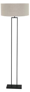 Steinhauer Podna lampa Stang, lan crne/blatne boje, visina 160 cm, E27, Crno, Dnevni boravak/blagovaonica, Metal