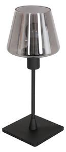 Steinhauer Ancilla stolna lampa, crna/dimljena, 33 cm, metal, staklo, E14, Crno, Dnevni boravak/blagovaonica, Staklo