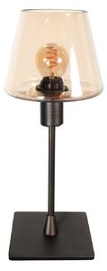 Steinhauer Ancilla stolna lampa, smeđa/jantar, 33 cm, metal, staklo, E14, Smeđa / hrđa, Dnevni boravak/blagovaonica, Staklo