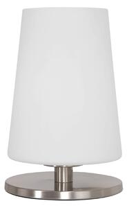 Steinhauer Ancilla stolna lampa, čelik, visina 26 cm, metal, staklo, E27, Bijela, Dnevni boravak/blagovaonica, Staklo
