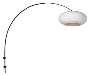 Steinhauer Zidna svjetiljka Sparkled Light 4619ZW, crna/bijela lanena tkanina, Crno, Dnevni boravak/blagovaonica, Metal
