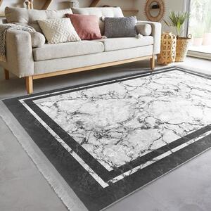 Bijelo-sivi tepih staza 80x200 cm - Mila Home