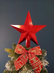 Špic za božićno drvce Zvijezda 20cm RED