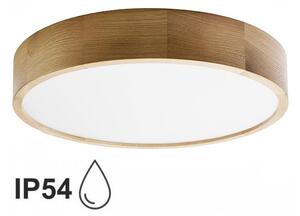 Stropna svjetiljka za kupaonicu CLEO 4xE27/24W/230V IP54 pr. 47,5 cm hrast