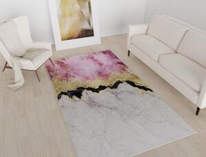Bijelo-ružičasti perivi tepih 120x180 cm - Vitaus