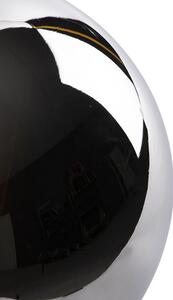 Art deco stolna svjetiljka crna s dimnim staklom - Pallon