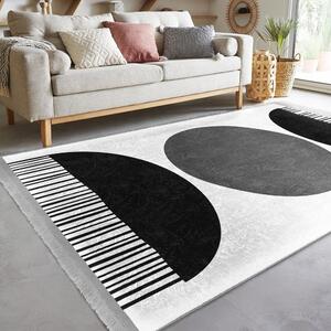 Bijelo-crni tepih 160x230 cm - Mila Home