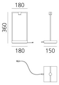 CURIOSITY 36 / FOCUS STOLNA LAMPA CRNA AR0174110A