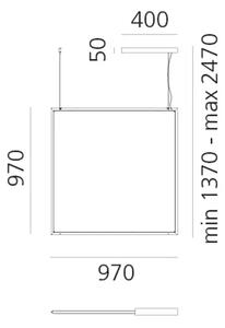 DISCOVERY SPACE SQUARE RGBW VISILICA SANITIZIRANI ALUMINIJ 36W 1708lm AR2001010A