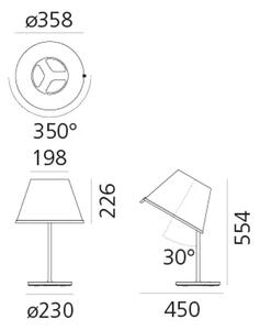 CHOOSE STOLNA SVJETILJKA BIJELA/KROM E27 12W 220V-240V 1291lm AR1128110A