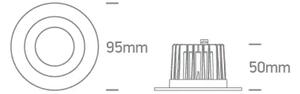 UGRADBENA SVJETILJKA 7W CCT IP20 60deg 230V BIJELA DM10107CA/W/V