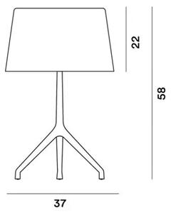 FOSCARINI LUMIERE XXL STOLNA SVJETILJKA KROM CRNA/BIJELA FN191001C_11