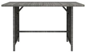 VidaXL Vrtni blagovaonski stol sivi 110 x 70 x 65 cm od poliratana