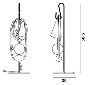 FOSCARINI FILO STOLNA LAMPA JUŽNI TALISMAN FN289001_05
