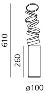 DECOMPOSE' LIGHT STOLNA SVJETILJKA E27 NARANČASTA DOI4600C03 AROI4600C03
