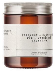 Mirisna svijeća od sojinog voska vrijeme gorenja 40 h #46 Bergamot, Jasmine, Opuncia – Perfumed Prague