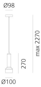 STABLIGHT VISILICA ZELENI JANTAR GU10 MAX 6,8W AR0027N12